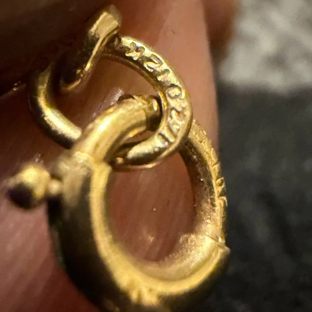 Vintage Gold-filled ID Bracelet – Etched Bar Link Design